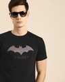 Shop Men's Black Batman Outline Logo (BML) Printed T-shirt-Front