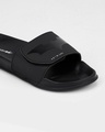 Shop Men's Black Batman Printed Velcro Sliders