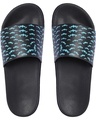 Shop Men's Black Bats Printed Sliders