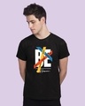 Shop Men's Black Be A Human T-shirt-Front
