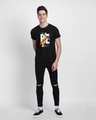 Shop Men's Black Be A Human T-shirt-Design