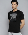 Shop Men's Black Be The Game Printed Slim Fit T-shirt-Front