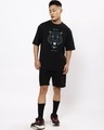 Shop Men's Black Beast Within Graphic Printed Oversized T-shirt-Design