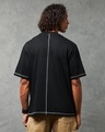 Shop Men's Black Oversized T-shirt-Full