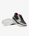 Shop Tony Stark Black & Beige Color Block Low Top Sneakers-Design