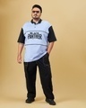 Shop Men's Blue Black Panther Graphic Printed Oversized Plus Size Polo T-shirt-Full