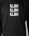Shop Men's Black Blah Blah Hoodie Sweatshirt-Full