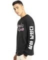 Shop Men's Black Bloodshed Graphic Printed Oversized T-shirt-Full