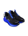 Shop Men's Black & Blue Good Vibes Color Block Sneakers-Full