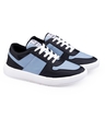 Shop Men's Black & Blue Color Block Sneakers-Full