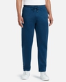 Shop Pack of 2 Men's Black & Blue Mid Rise Regular Fit Pyjamas-Front