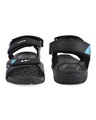 Shop Men's Black & Blue Pashto Color Block Sandals-Design