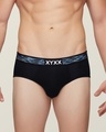 Shop Pack of 2 Men's Black & Blue Vibe Antimicrobial Micro Modal Briefs-Design