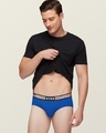 Shop Pack of 2 Men's Black & Blue Vibe Antimicrobial Micro Modal Briefs