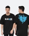 Shop Men's Black Bluelock Graphic Printed Oversized T-shirt-Front