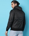 Shop Men's Black Bomber Hoodie Jacket-Design
