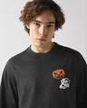 Shop Men's Black Bones in Motion Still Unshaken Graphic Printed Oversized Acid Wash T-shirt