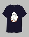 Shop Men's Black Boo Graphic Printed T-shirt-Design