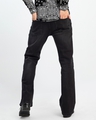 Shop Men's Black Bootcut Oversized Jeans-Design