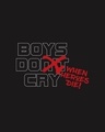 Shop Men's Black Boys Don't Cry Typography T-shirt-Full