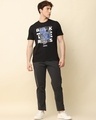 Shop Men's Black Break The Rules Puff Printed T-Shirt