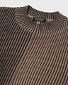 Shop Men's Black & Brown Color Block Oversized Sweater