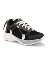 Shop Men's Black & Brown Color Block Sneakers-Full