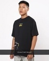 Shop Men's Black Bullet Graphic Printed Oversized T-shirt-Design
