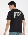 Shop Men's Black Burning Tee Oversized T-shirt-Design