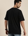 Shop Men's Black California Typography Oversized T-shirt-Full