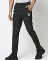 Shop Men's Black Camouflage Slim Fit Track Pants-Design