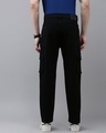 Shop Men's Black Cargo Jeans-Full