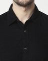 Shop Men's Black Casual Slim Fit Corduroy Shirt