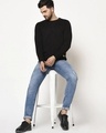 Shop Men's Black Casual Sweatshirt