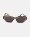Shop Men's Black Cateye Polarised Lens Sunglasses-Design