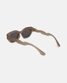 Shop Men's Black Cateye Polarised Lens Sunglasses