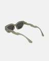 Shop Men's Black Cateye Polarised Lens Sunglasses