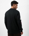 Shop Men's Black Caution Graphic Printed Oversized T-shirt-Full