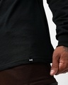 Shop Men's Black Caution Graphic Printed Oversized T-shirt