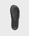 Shop Men's Black Caution Printed Velcro Sliders-Full