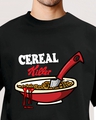 Shop Men's Black Cereal Killer Graphic Printed Oversized T-shirt-Design