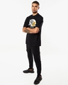Shop Men's Black Certified Troublemakers Graphic Printed Oversized T-shirt-Design