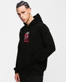 Shop Men's Black Chainsaw Man Graphic Printed Oversized Hoodies-Full