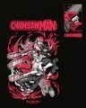 Shop Men's Black Chainsaw Man Graphic Printed Oversized Hoodies