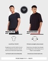 Shop Men's Black Chandrayaan 3 Hello Moon Graphic Printed Oversized T-shirt-Full