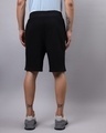 Shop Men's Black Chaos Typography Oversized Shorts