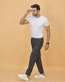 Shop Men's Black Checked Trousers-Design