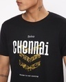 Shop Men's Black Chennai City Typography T-shirt