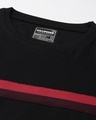 Shop Men's Black Chest Striped Striped Slim Fit T-shirt