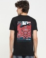 Shop Men's Black Chibi Iron Back Graphic Printed T-shirt-Design
